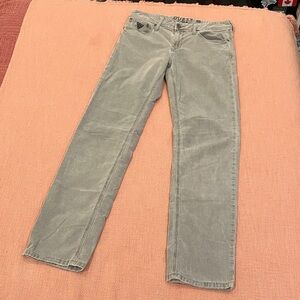 Guess corduroy men’s  W32L33 Gray Denim Pants
